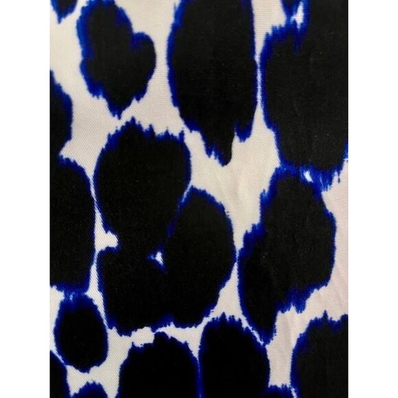 Kate Spade New York Blue Black Leopard Print 12 Fit & Flare Side Pockets Dress - Picture 8 of 8